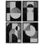 "Décoration murale géométrique abstraite à motifs géométriques", 4 pièces-101519741-101519743