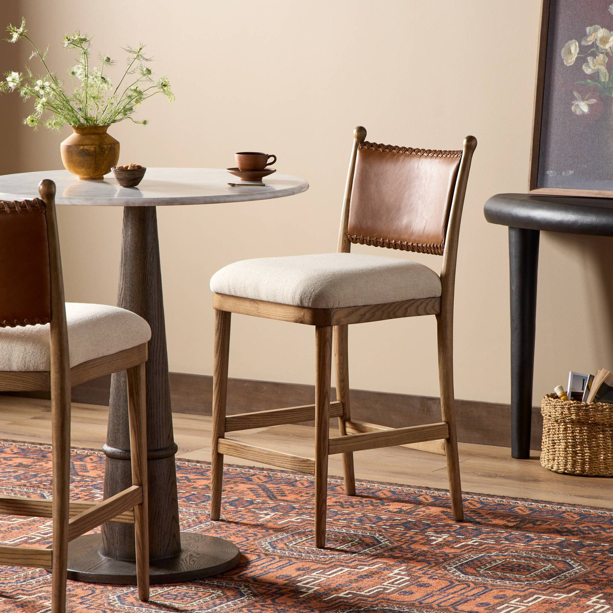 Bella Stool-Antwerp Natural-Counter, Counter Stool (27" Seat Height)