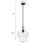 Clear Glass Hanging Light