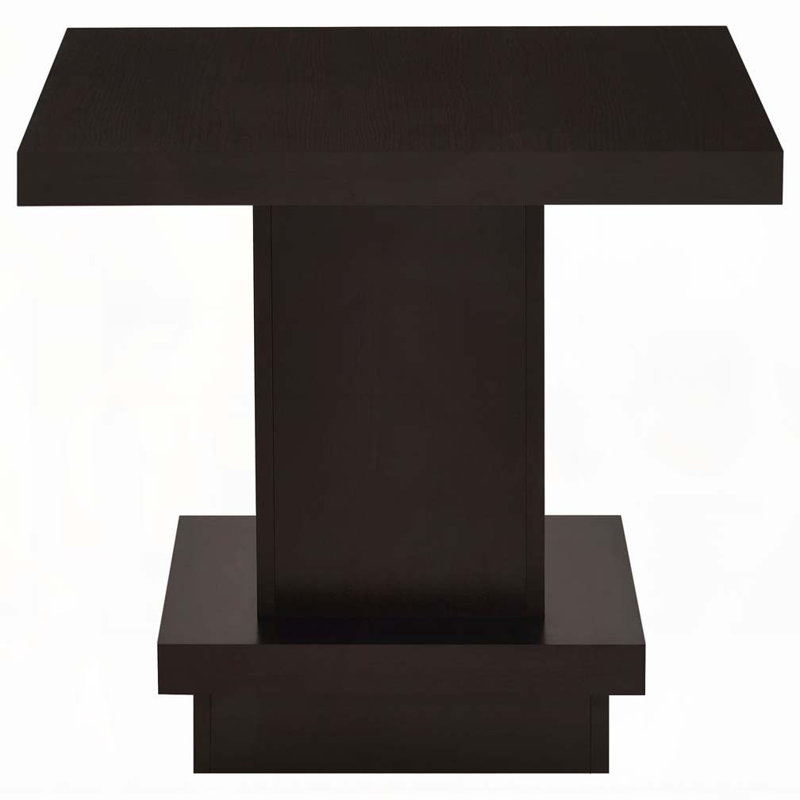 Table de bout à piédestal sur pied cappuccino mbala