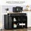 Buffet polyvalent et moderne avec beaucoup de rangement et tablettes personnalisables