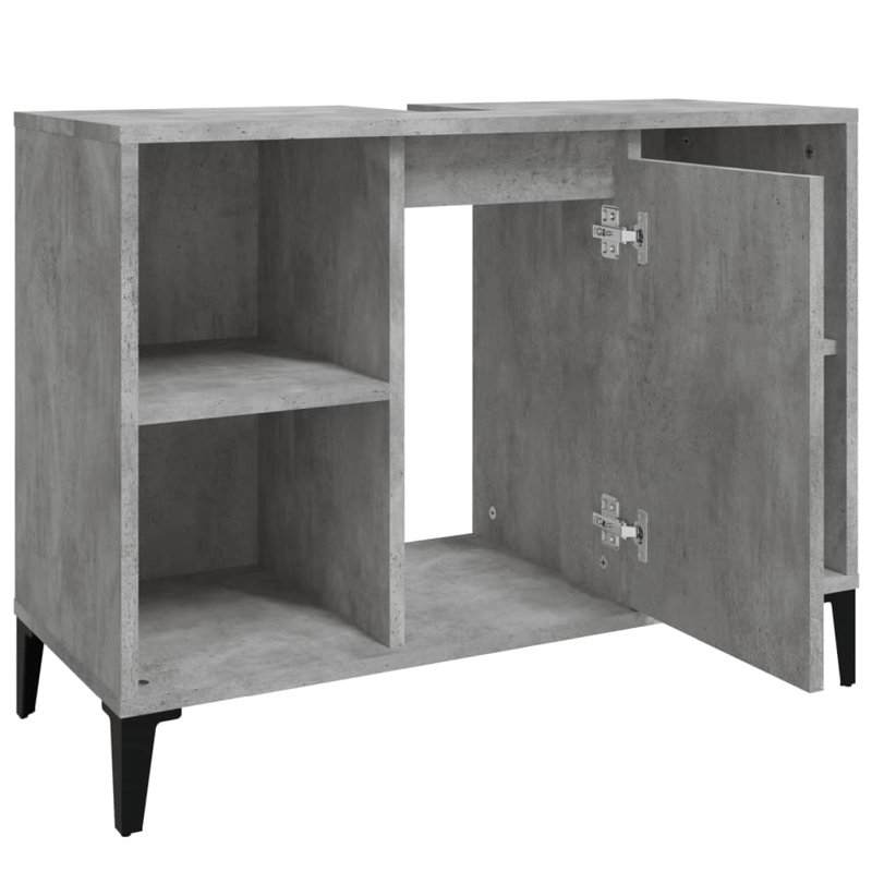 Skagway Freestanding Bathroom Cabinet, Concrete Grey