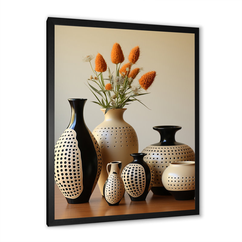 Idrak Native Art Pottery Serenity III - reproduction, Cadre photo noir, H 20 po x l 12 po x P 1 po