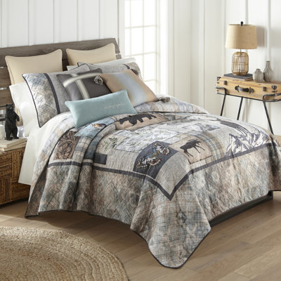 Natures Collage Quilted Ombre Quilt