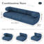 3-Seater Modular Floor Couch Set-2071121340