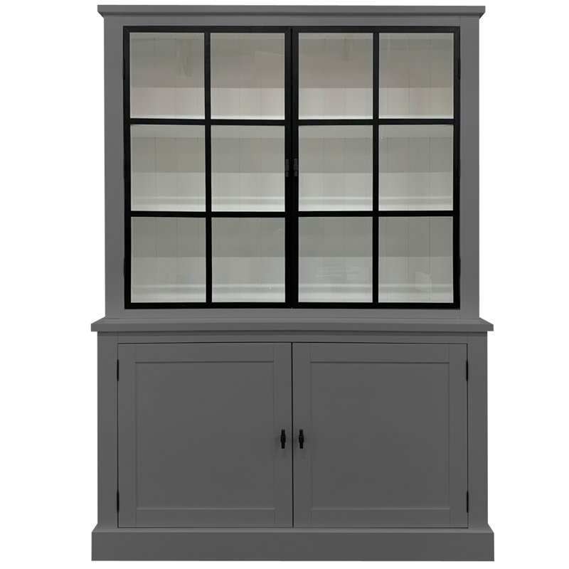 Avangelia Display Cabinet, Mouse Grey