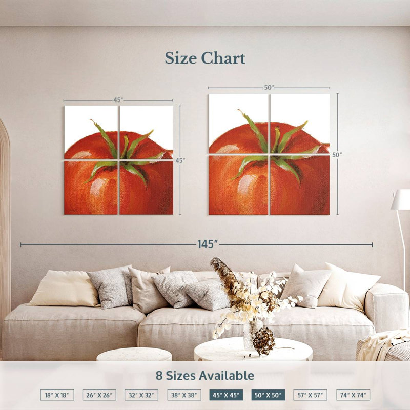Yarlin Juicy On White, 45" H x 45" W