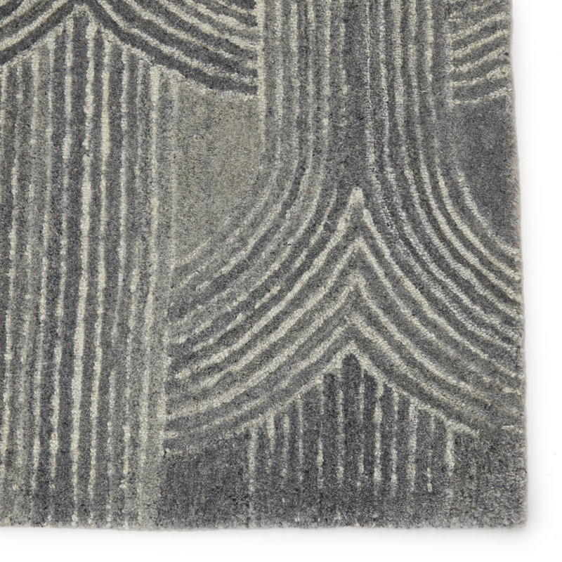 Verde Home By Jaipur Living Manhattan Handmade Trellis Gray Area Rug 12'X15', Round 10'