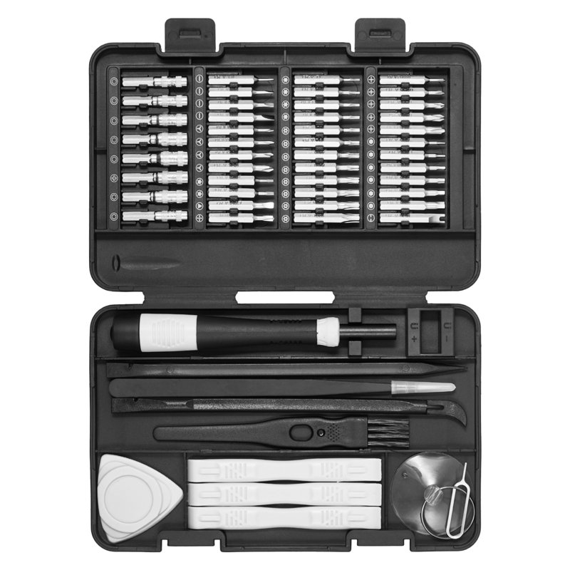 Ensemble d'outils de réparation 59 pièces pour tournevis de précision 59 pièces | 7,48 po x 5,91 po x 1,18 po | Acier | ordinateur | multicolore