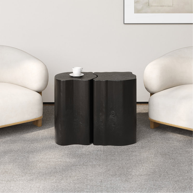 Outdoor Side Table Set, Black