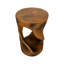 Table d'appoint en béton Twist Shape, table de bout moderne unique pour la décoration intérieure