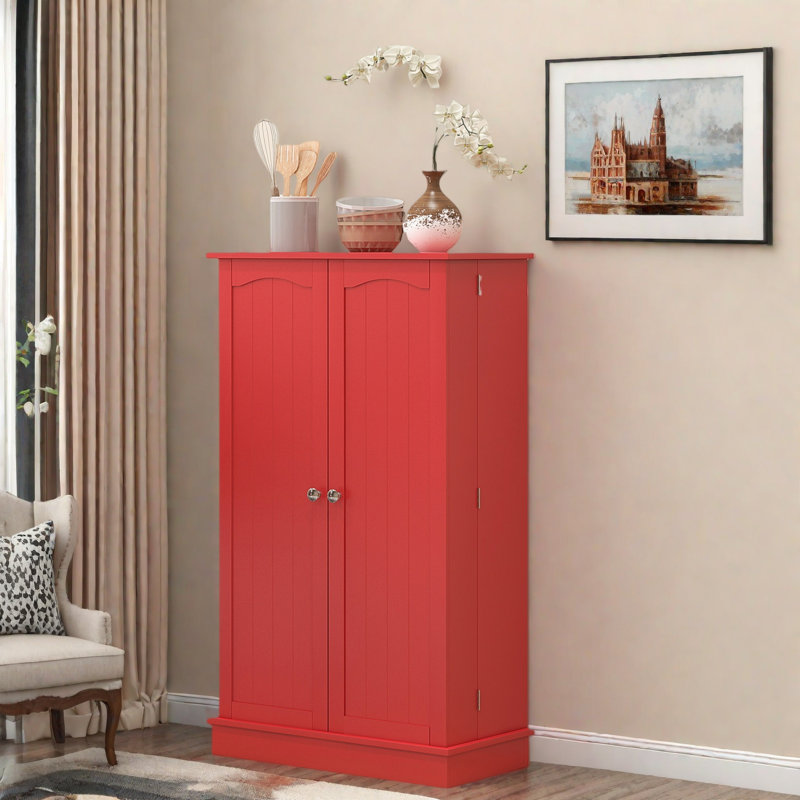 41'' Kitchen Pantry, Red