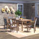 Fleur 76'' Rectangular 6 - Person Outdoor Dining Set