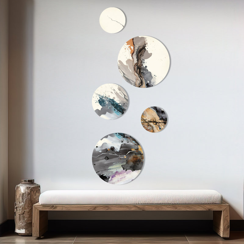 Abstract Wall Decor on Metal
