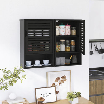 Bamboo Wall Mounted Required Bathroom Cabinet