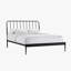 Intercon Farmhouse Metal Panel Bed, Black, Queen Size-119461839