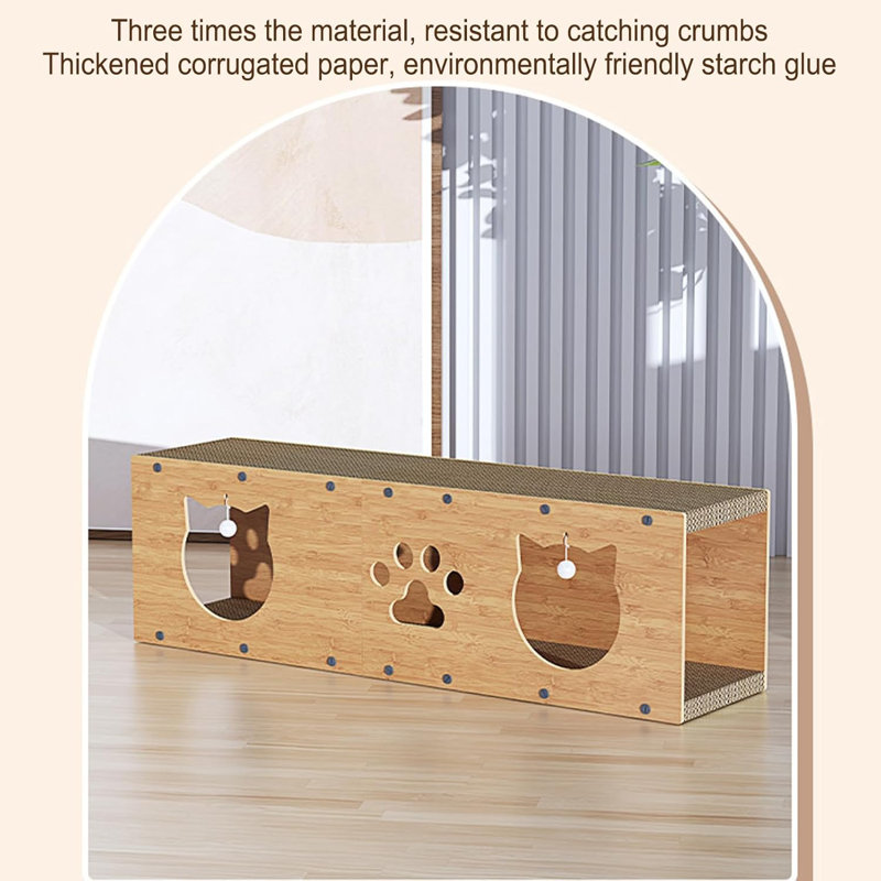 Wooden Cat Scratching Channel