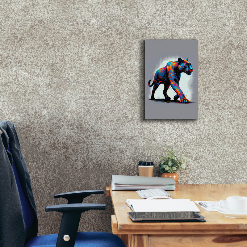 Toile épique «Panther» par Andreas Magnusson, 12 po x 18 po, H 18 po x l 12 po x P 0,75 po