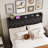 Queen Size Bed Upholstered Platform Bed Frame with Storage Drawers, Wingback Headboard, and Charging Station-1920514011