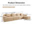 Canapé modulaire en L à 4 places-99432395
