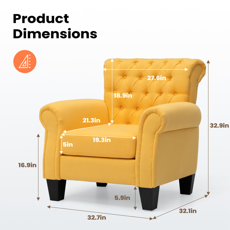 Rufaida Upholstered Wingback Chair