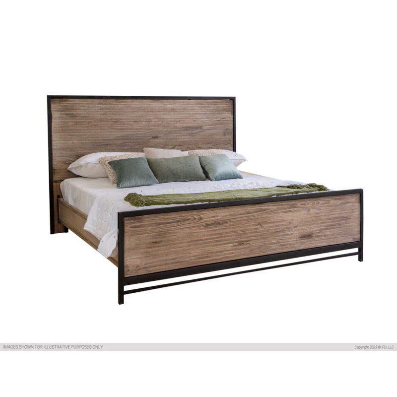Keepler Solid Wood Platform Bed, California King