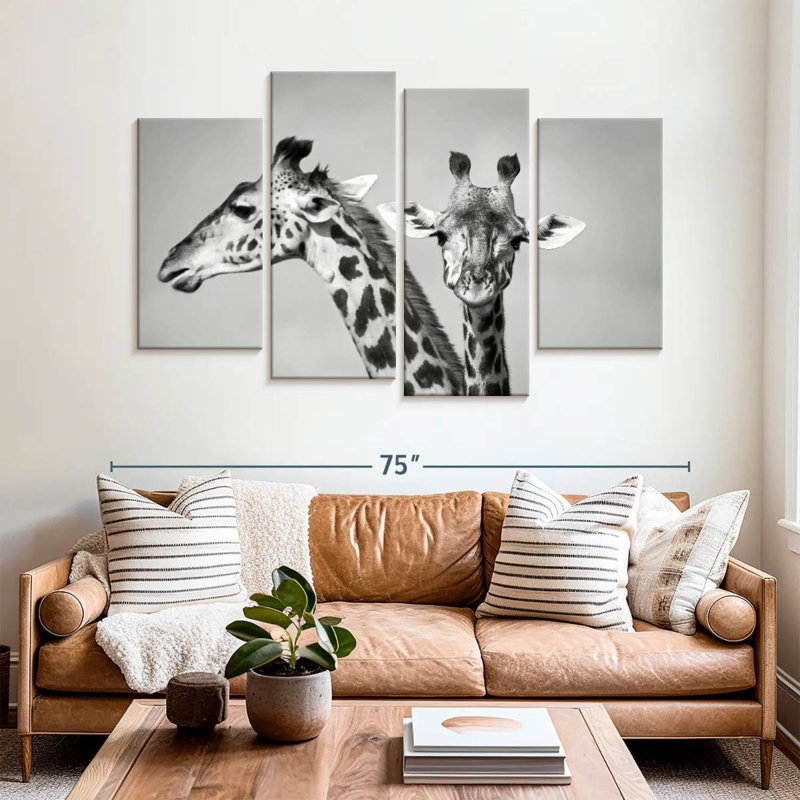 Giraffes Close-Up Shot, 42'' H x 68'' W