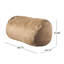 Fauteuil à billes cylindrique en suède de microfibre 6,5 pi Asher-607109338