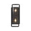 Minka Lavery Bella Collina 2 Light Wall Sconce In Coal