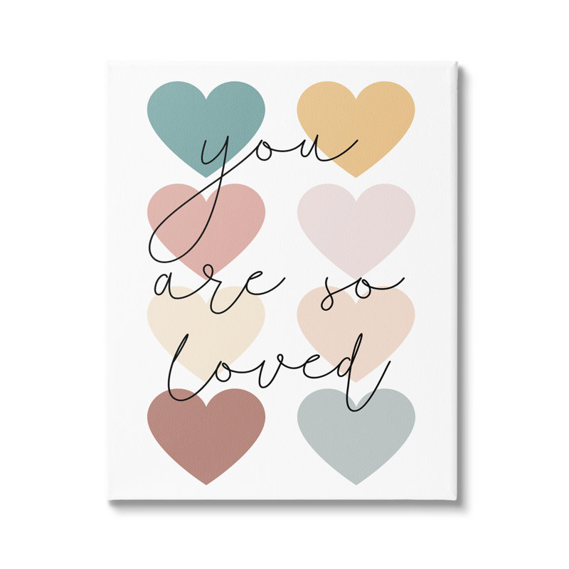 Vous êtes des cœurs aimés par Katie Griggs, H 48 po x l 36 po x P 1,5 po