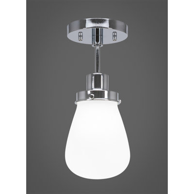 Elwell 1 Light Semi-Flush Shown With 5"Glass