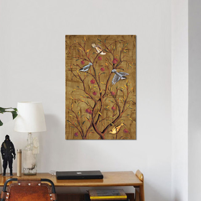 Rodolfo Jimenez, prunier III - impression sur toile tendue sur châssis, H 26 po x l 18 po x P 1,5 po