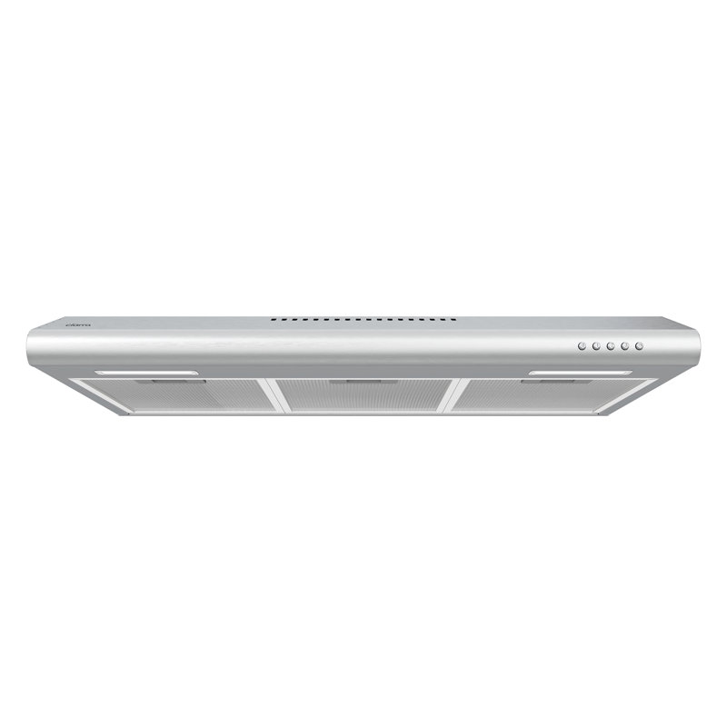 Hotte sous un meuble convertible ultra mince 30 po avec éclairage DEL et ventilation silencieuse pour appartements et condos en acier inoxydable CIARRA