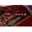 Tapis décoratif en laine de conception unique noué à la main Balouch rouge/beige 3 pi 3 po x 6 pi 1 po