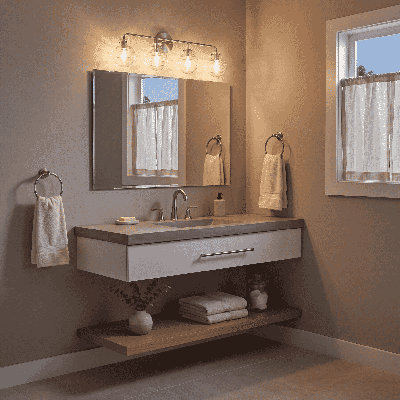 Éclairage pour meuble-lavabo 3 lumières Annalucia