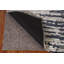 Tapis indien moderne abstrait à motif abstrait gris