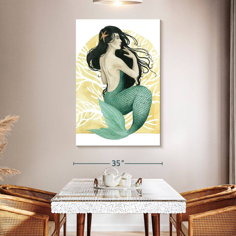 Ashelle Deco Mermaid II, H 51 po x l 34 po