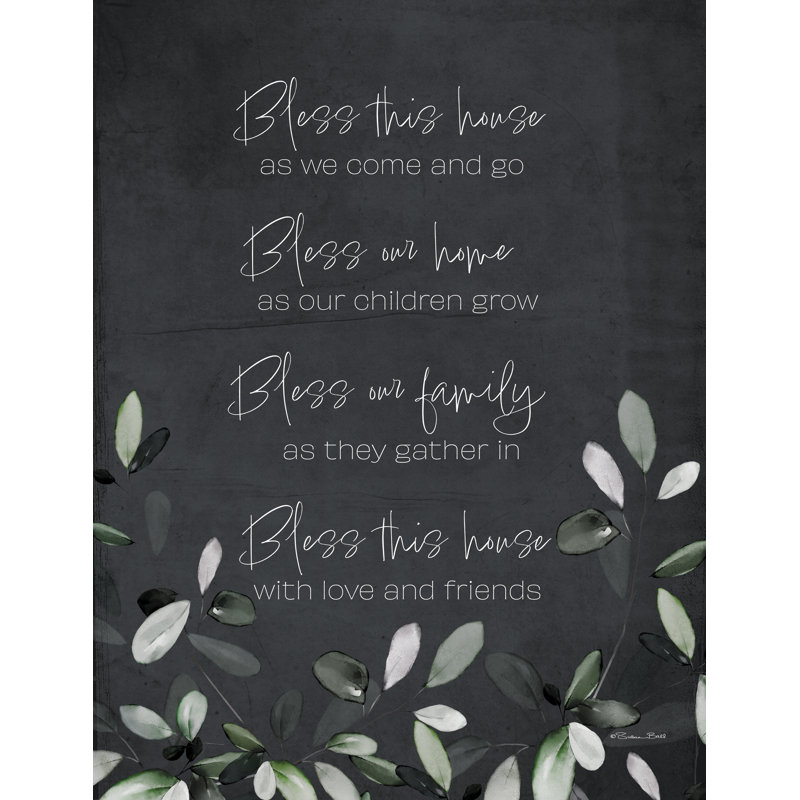 Jamaah Bless This House par Susan Ball, H 18 po x l 12 po