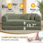 Canapé-lit futon convertible 4 en 1 en velours côtelé, 78 pouces, avec 2 oreillers, aucun assemblage requis-1443662616-1490432184