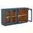 Modern 4-Door Large Storage Buffet Cabinet with Glass Doors-354099234