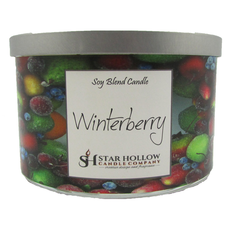 Bougie à pot winterberry, H 58,5 po x l 4,25 po x P 4,25 po