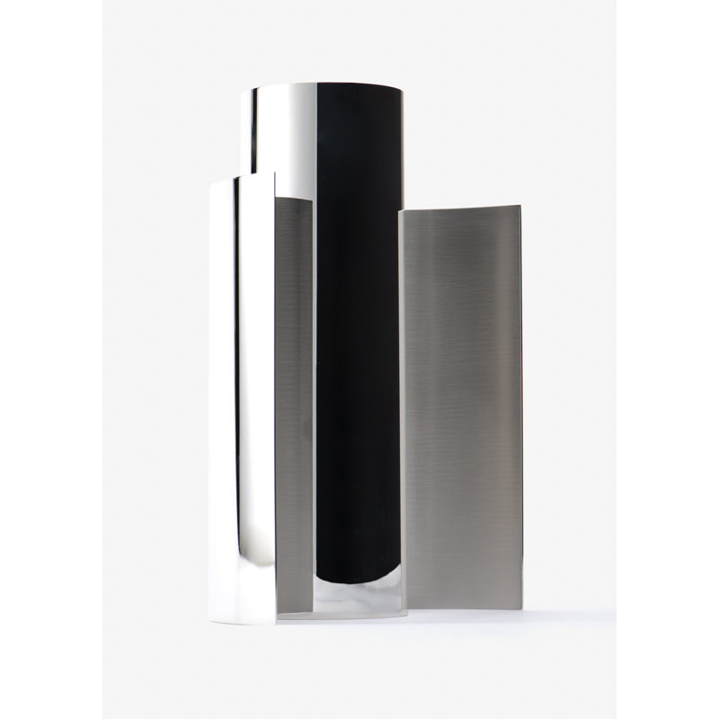 Around Silver Plated Table Vase, Silver