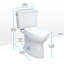 Drake® 1.6 GPF Elongated Two-Piece Toilet with Tornado Flush (Seat Included)-64839693