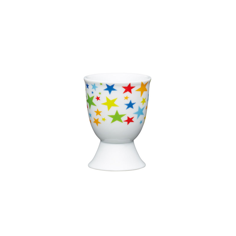 KitchenCraft Brights Stars Porcelain Egg Cups
