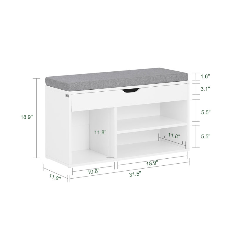 Banc de rangement pour chaussures