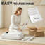 Banc de piano réglable 24,8 po, banc à clavier, blanc-1706437125-1706437129-1706437130