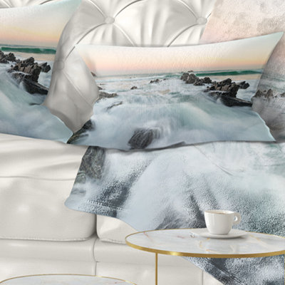 Coussin imprimé Sunrise at the Bay of Biscay - Sea & Shore