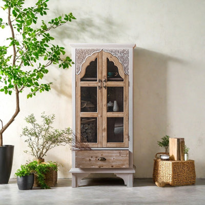 Solid Wood Carved Console Table