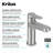 KRAUS Indy Bathroom Faucet In Spot-Free With Single Handle, Pop Up Drain And Supply Lines-107426074