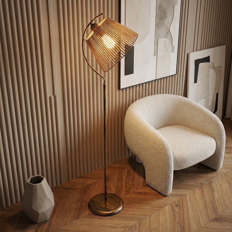 Lampe sur pied tissée Vogue Antiquation